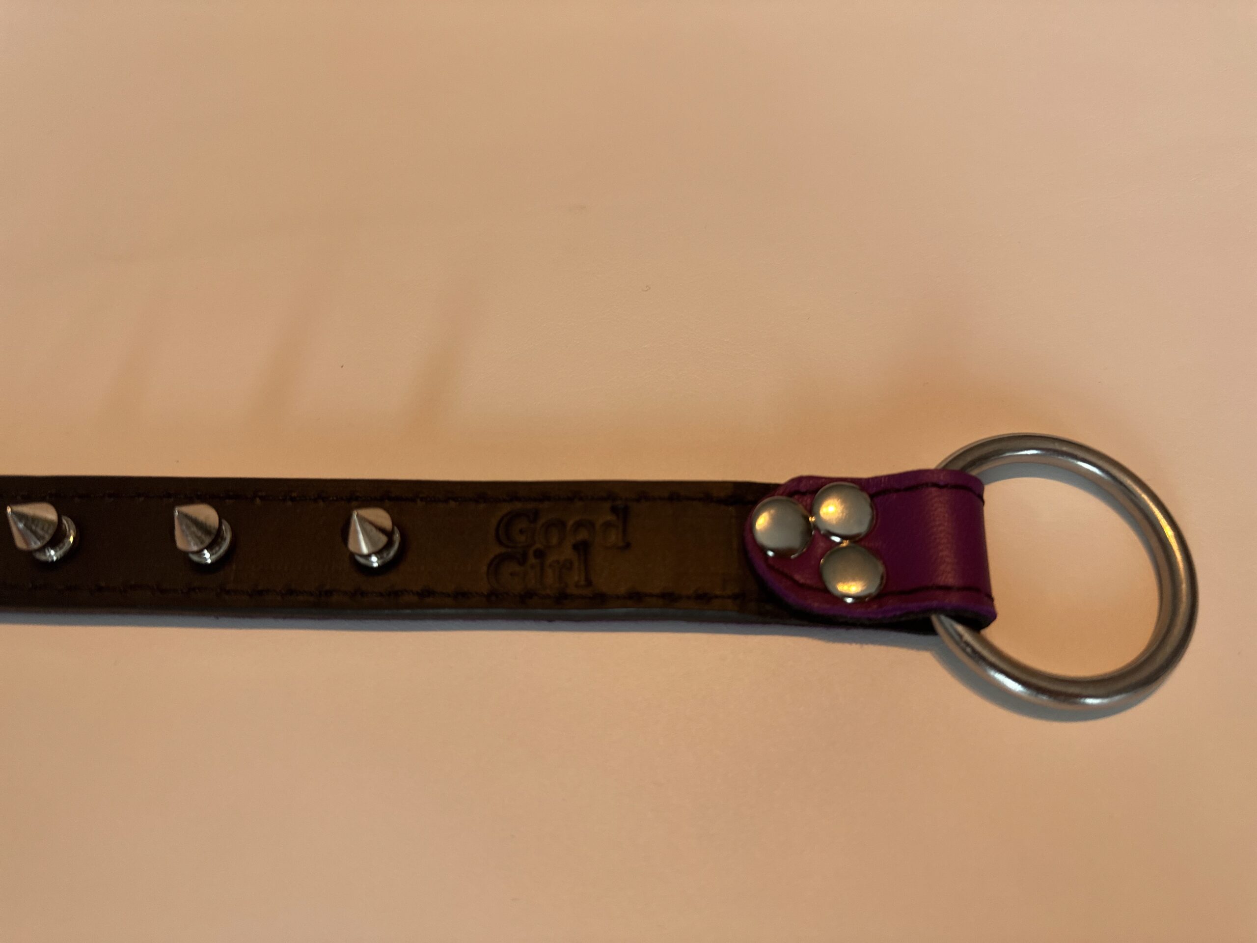 Inward Leather Spike Belt - Image 5