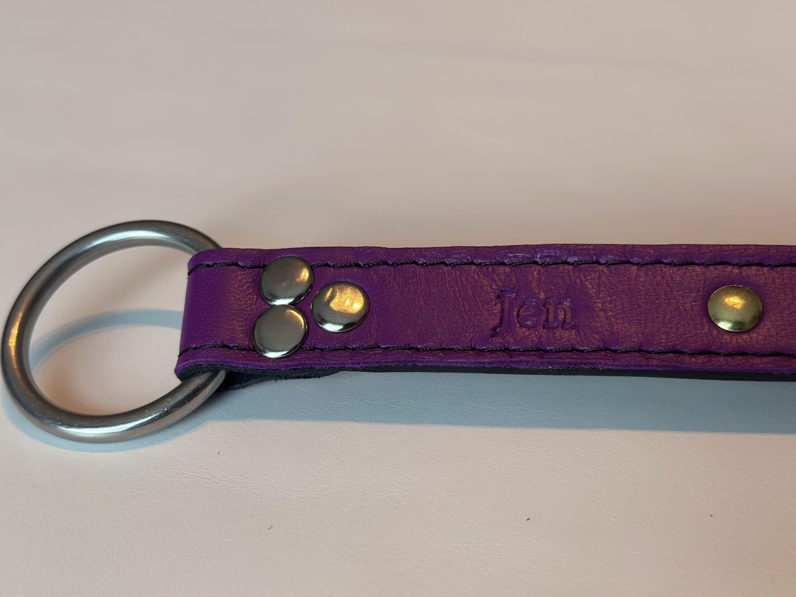 Inward Leather Spike Belt - Image 4