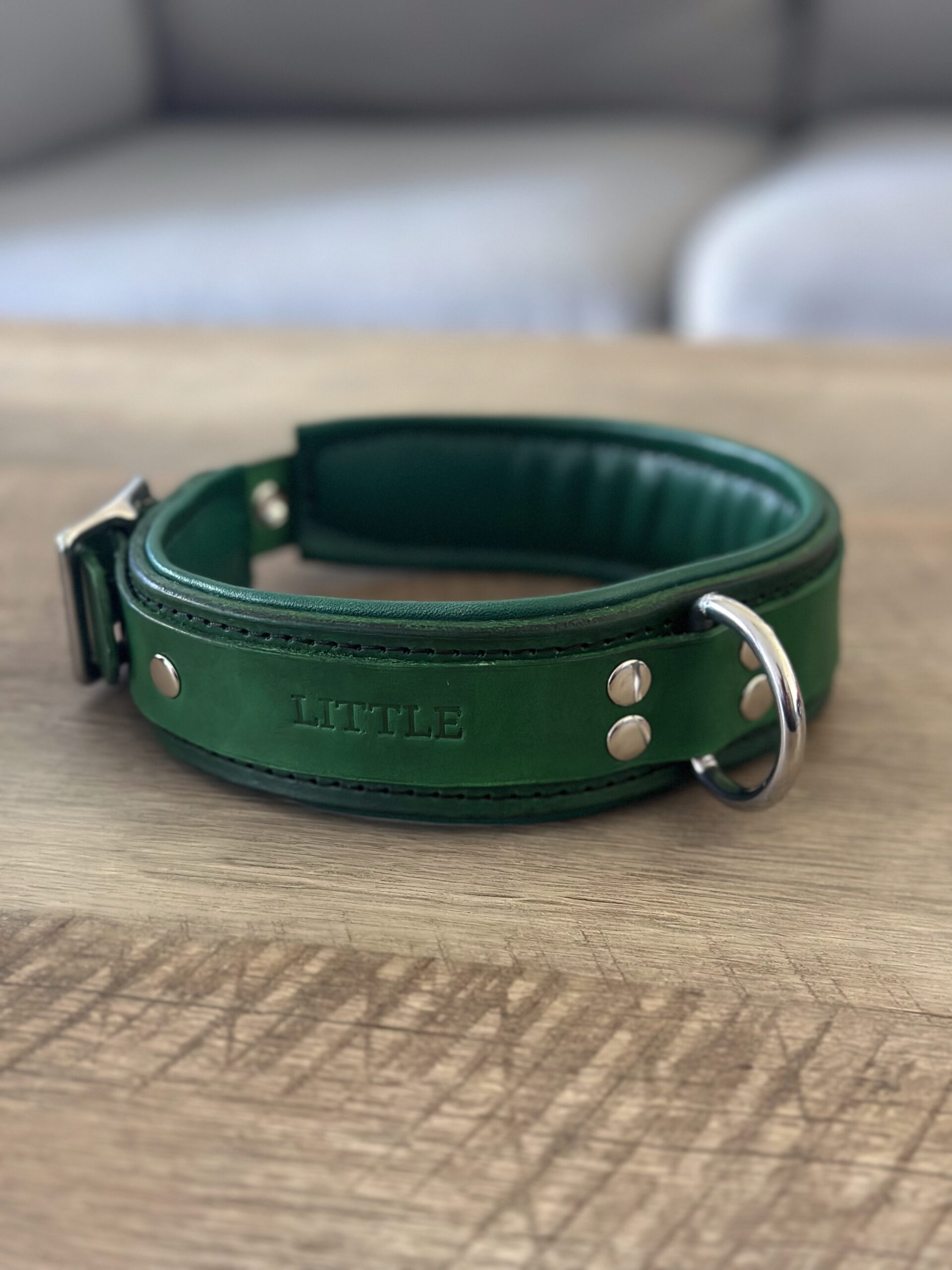 Premium padded leather collar - Image 3