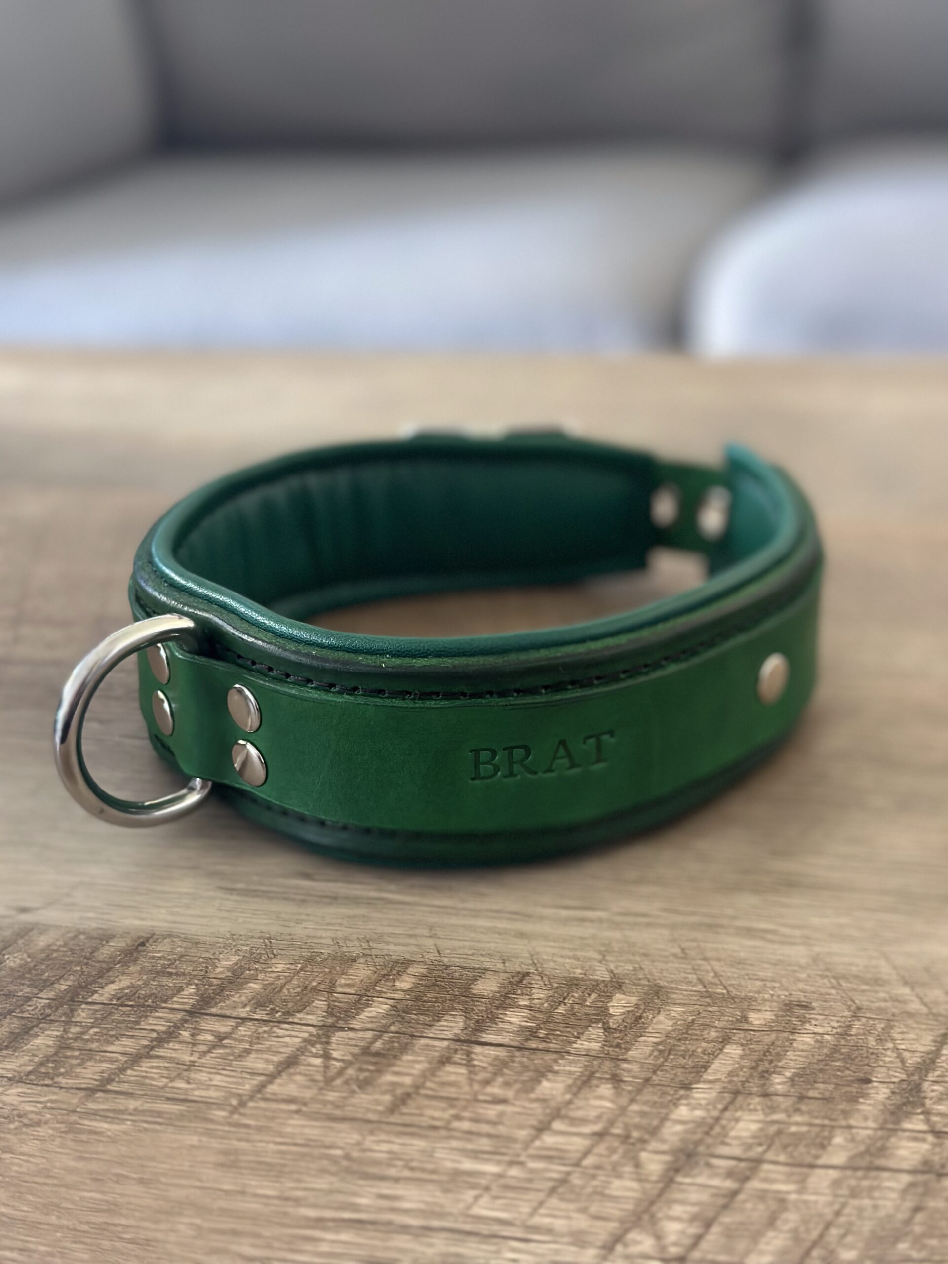 Premium padded leather collar - Image 4