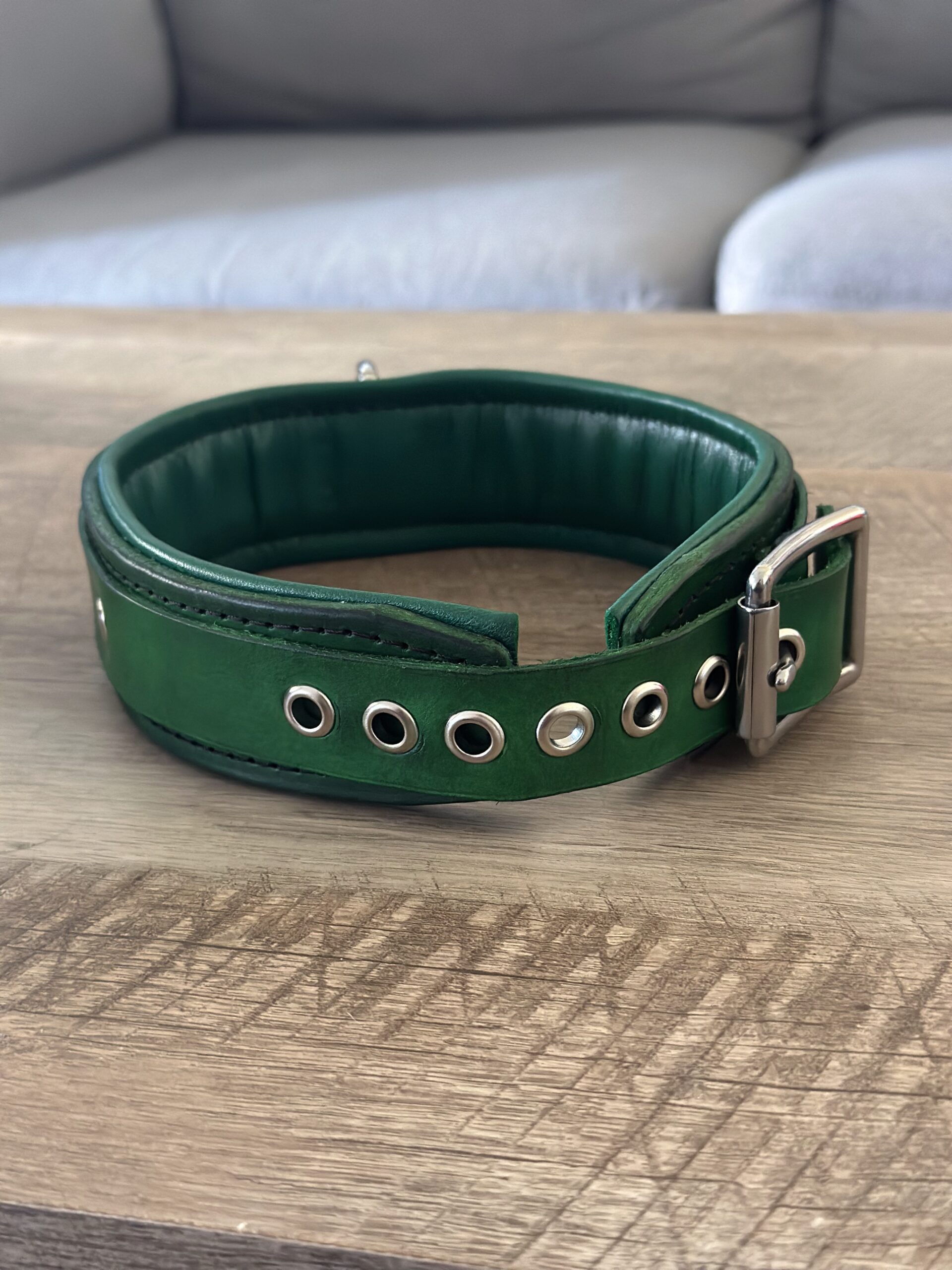 Premium padded leather collar - Image 5